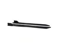 Coche Faldones Laterales Extensiones Faldones Laterales 41 Pulgadas Universales ABS Rojo Brillante Y Negro para Serie 5 E60 E61 para Touring 520i 523i 525i para M5(Full Black)