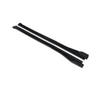Coche Faldones Laterales Extensiones Faldones Laterales Coche Divisores Labios para Puerta Parachoques Accesorios Winglet Decoración Exterior para A7(Negro Mate)