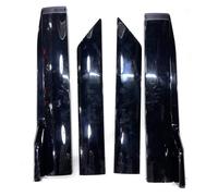 Coche Faldones Laterales Extensiones Universales para Faldones Laterales Coche Kit 41Pulgadas Protector Carrocería Lateral Divisores Aletas Negros Y Rojos para VW(All Glossy Black)