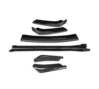 Coche Faldones Laterales Kit Carrocería Coche Divisores Parachoques Delantero Alerón Labios Faldones Laterales Extensiones Ángulo Envoltura Trasera para X1 F48(Aspecto de Fibra de Carbono.)