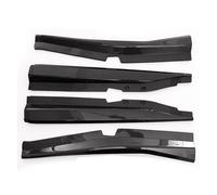Coche Faldones Laterales para Chevy para Corvette C7 Z06 para Stingray 2 Puertas 2014 2015 2016-2019 Faldas Laterales Divisores De Extensión Guardabarros(Aspecto de Fibra de Carbono.)