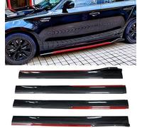 Coche Faldones Laterales para Maserati Ghibli GranTurismo Levante Quattroporte, Estribos AntiarañAzos Anti Choques DecoracióN Accesorios,A/Carbonfiberred