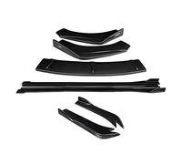Coche Faldones Laterales Separadores Parachoques Delantero Coche Kit Carrocería Labios Extensiones Faldas Laterales Alerón Ángulo Envoltura Trasera ABS para A7(Aspecto de Fibra de Carbono.)