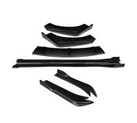 Coche Faldones Laterales Separadores Parachoques Delantero Kit Carrocería Labios Extensiones Faldones Laterales Alerón Ángulo Envoltura para VW para Passat(Aspecto de Fibra de Carbono.)