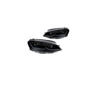 Coche Faro Delantero Para Golf 7 Para MK7 7,5 2013-2017 Montaje Faros LED Luces Circulación Diurna DRL(Black,LHD)