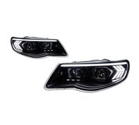 coche faro luz delantera Compatible Con VW Para Touareg 2007 2008 2009 2010 Reemplazo Faros Delanteros Estilo Coche Luz Diurna Intermitente Accesorios Automóviles