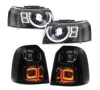 Coche Faro Principales Para Land Para Rover Para Freelander 2 2010-2015 Accesorios Conjunto Luces Led Delanteras Y Traseras Con Luces Traseras(2013-2015)