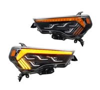 Coche Faros Delanteros Compatible Con Toyota Para 4Runner 2014 2015 2016 2017 2018 2019 2020 Conjunto De Faros Delanteros DRL Lámpara Señal Lente Del Proyector Faro Delantero