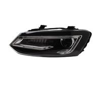 Coche Faros Delanteros Compatible Con VW Para Polo 2011 2012 2013 2014 2015 2016 2017 2018 Faros Delanteros DRL Haz Xenón Lámpara Señal Lámpara Cabeza Luz Conducción(Left NO demon eyes)