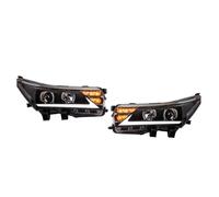 Coche faros delanteros Conjuntos Compatible Con Para Corolla 2014 2015 2016 Conjunto De Faros Delanteros DRL Lámpara De Conducción DRL Lámpara De Señales De Giro Dinámicas