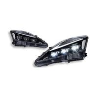 Coche faros delanteros Conjuntos Compatible Con Para IS250 2006 2007 2008 2009 2010 2011 2012 Proyector De Faros Delanteros Luz De Circulación Diurna Luces De Coche(Amber)