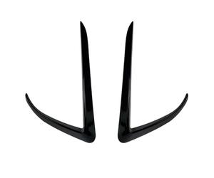 Coche Frontal Alerón Divisor Lip Para Tesla Para Model 3 2017-2023 Parachoques Delantero Faro Antiniebla Alerón Ceja 1 Par Cubierta Embellecedora Para Faro Antiniebla Spoiler Lip Kit Carrocería(Glossy