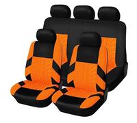 Coche Funda Asiento para Chevrolet Camaro SS Shock ZL1 RS LT 1LE Z28, Juegos de Cubreasientos Protectores Delantero y Trasero Sillas Fundas Protectoras Interior Accesorios,Orange