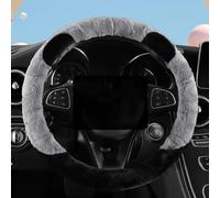 Coche Funda de Volante Invierno para Jeep Gladiator 2020 2021 2022 2023 2024 2025 JT, Funda Protectora para Volante de Coche Antideslizante Transpirable Duradera Accesorios,E/Grey-O