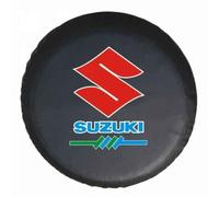 Coche Funda Rueda Repuesto para Suzuki Grand Vitara Vitara XL-7 Samurai Sidekick Wagon Ignis,Funda Rueda Impermeable Protectora Decoración Exterior Accesorios,C-16inch