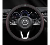 Coche Funda Volante para Mazda CX-3 Mazda CX-30 Mazda CX-5 Mazda CX-50, Cuero Cubierta Volante Coche Cubre Funda Protección Volante Antideslizante Protector Accesorios Coches Interior Decoracion