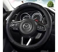 Coche Funda Volante para Mazda CX-3 Mazda CX-30 Mazda CX-5 Mazda CX-50, Cuero Cubierta Volante Coche Cubre Funda Protección Volante Antideslizante Protector Accesorios Coches Interior Decoracion