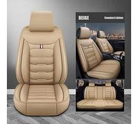 Coche Fundas Asientos para Audi A6 C6 Sedan 2004 2005 2006 2007 2008 2009 2010 2011, Cómodo Interior Juegos Cubreasientos Protector Accesorios,A/Beige-Standard