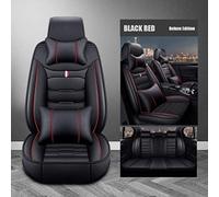 Coche Fundas Asientos para Audi A6 C6 Sedan 2004 2005 2006 2007 2008 2009 2010 2011, Cómodo Interior Juegos Cubreasientos Protector Accesorios,A/Blackred-Luxurious