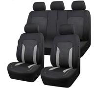 Coche Fundas Asientos para BMW 5 Series E39 E60 E61 G38 5 Touring, Transpirable Antideslizante Cómodo Interior Juegos Cubreasientos Protector Accesorios,C Grey