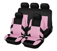 Coche Fundas Asientos para Citroen C3 2020-2025 2026, Coche Cubreasientos Cómodo Transpirable Delanteros Traseros Seat Cover Protectores Accesorios,F/Pink