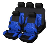 Coche Fundas Asientos para Citroen C3 2020-2025 2026, Coche Cubreasientos Cómodo Transpirable Delanteros Traseros Seat Cover Protectores Accesorios,E/Blue