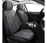 Coche Fundas Asientos para Civic EJ1 EJ7 Coupe/EM FG Coupe/FK2 Type R FN2 Type R, Respirable Cuero Juegos Cubreasientos Delanteros Y Traseros Protector Interior Accesorios,A-Grey