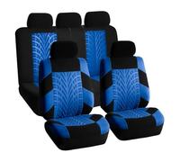 Coche Fundas Asientos para Ford Fiesta ST Recaro MK7/7.5 (2008-2017), Delanteros Traseros Seat Cover Transpirable Antideslizantes Juego Completo Delanteros y Traseros,D/Blue