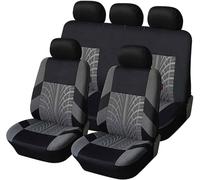 Coche Fundas Asientos para Hyundai Elantra Tucson Ioniq XG350 Kona Nexo, 5 Plazas Transpirable Tela Cubreasientos Protector Cubreasientos Cómodo Cubre Asiento,Grey