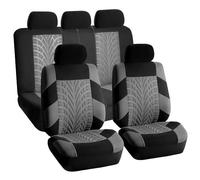 Coche Fundas Asientos para Hyundai Tucson Plug-in Hybrid/NX4 PHEV 2021-2025, Juego Completo Transpirable Antideslizantes Delanteros Traseros Seat Cover Protectores Accesorios,B/Grey