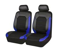 Coche Fundas Asientos para Isuzu Tous Les modèles D-MAX mu-X 2000-2023 2024, Cuero Fundas para Asientos de Coche Universales Cómodo y Transpirable Asiento Protector,D/Black-Blue