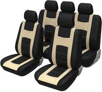 Coche Fundas Asientos para Mercedes Benz E270 E280 W211 E420 E500 W211, Tela Delanteros y Traseros Juegos De Cubreasientos Protección Protectores Accesorios,C-Beige