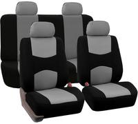 Coche Fundas Asientos para Mini Cooper R56 2006 2007 2008 2009 2010 2011 2012 2013 2014, Tela Delanteros y Traseros Juegos De Cubreasientos Protección Protectores Accesorios,A-Grey