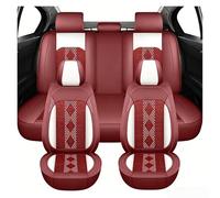 Coche Fundas Asientos, para Mitsubishi Eclipse Cross 2018-2024 2025 2026 Cómodo y Transpirable Asiento Protector Cubreasientos Interior Accesorios,Red White