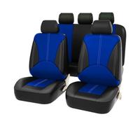 Coche Fundas Asientos para Peugeot Rifter 2018-2023, Cuero PU Juegos De Cubreasientos Impermeables Funda De Asiento Protector Accesorios,F/Black Blue