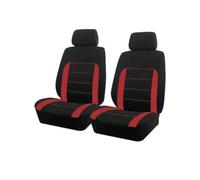 Coche Fundas Asientos para Renault Clio V Life/Zen/Intens/R.S. Line 2019-2022 2023 2024, Antideslizante Funda Asiento Delanteros Juegos de Cubreasientos Protector Accesorios,C/Red