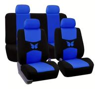 Coche Fundas Asientos para Suzuki Celerio Basic Club Comfort 2014-2022 2023 2024 2025, Tela Delanteros y Traseros Juegos De Cubreasientos Protección Protectores Accesorios,Blue
