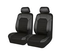 Coche Fundas Asientos para Suzuki Grand Vitara Ignis Jimny Kizashi Livio Swift, Cuero Fundas para Asientos de Coche Universales Cómodo y Transpirable Asiento Protector,A/Black