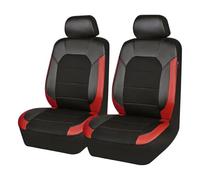 Coche Fundas Asientos para Suzuki Grand Vitara Ignis Jimny Kizashi Livio Swift, Cuero Fundas para Asientos de Coche Universales Cómodo y Transpirable Asiento Protector,C/Black-Red