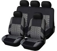 Coche Fundas De Asiento para C MAX Energi 2013-2017, Rodeado Transpirable CóModas, Delanteros Y Traseros Lavable Protector Interior Accesorios,Grey