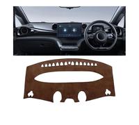 Coche Fundas Salpicadero Alfombrilla Salpicadero Coche Cubierta Tipo Almohadilla Parasol Alfombra Interior Compatible Con BYD Para Dolphin EA1 EV 2021 2022 2023 2024(RHD Brown)