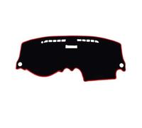 Coche Fundas Salpicadero Compatible con Chevrolet para Aveo T200 2003-2010 2011 Cubierta para Tablero De Automóvil Tapete Parasol Protector Alfombra(Right Hand Drive,Black Red Edge)