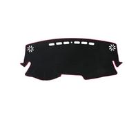 Coche Fundas Salpicadero Compatible con Toyota para C-HR 2016-2019 2020 2021 2022 2023 Cubierta para Tablero De Automóvil Tapete Parasol Protección para Alfombra(Right Hand Drive,Black Red Edge)