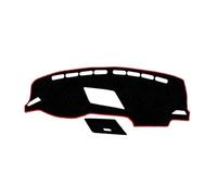 Coche Fundas Salpicadero Compatible Con VW Para Tiguan 2016 2017 2018 2019 2020 2021 2022 2023 Protectora Salpicadero Alfombrilla Coche Parasol Alfombra(LHD,Black(Red Edge))