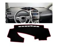 Coche Fundas Salpicadero Cubierta Salpicadero Coche Alfombrilla Tablero Tipo Almohadilla Parasol Compatible Con Toyota Para Verso AR20 2009 2010 2011 2012 2013 2014 2015 2016 2017 2018(A Red side)