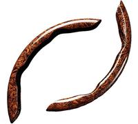 Coche Fundas Volante para Mercedes-Benz E-Klasse Sedan W124 W210 W211 W212 W213 V213, Protector de Rueda de Cuero Sintético Ultrafino para Automóvil con Patrón de Grano de Madera,A