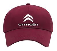 Coche Gorra de Béisbol para Citroen C3 X-TR 2005 2006 2007 2008 2009, Gorra de Béisbol con Logo de Coche Gorra de Béisbol Ajustable Unisex Sombrero para el Sol de Verano,Red