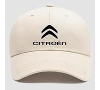 Coche Gorra de Béisbol para Citroen C3 X-TR 2005 2006 2007 2008 2009, Gorra de Béisbol con Logo de Coche Gorra de Béisbol Ajustable Unisex Sombrero para el Sol de Verano,Beige