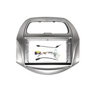 Coche GPS Navegación Estéreo Radio Fascia Panel Marco 2 DIN 9 Pulgada En Tablero Pantalla para Chevrolet para Spark para Beat 2018-2020 Marco de Radio(Marco y Cable)