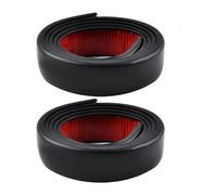 Coche Guardabarros Extensores Decorativos 35/45mm para Rueda Coche Protector Cejas Guardabarros Universal Labio Acampanado Embellecedor Arco(2X Black 45mm)